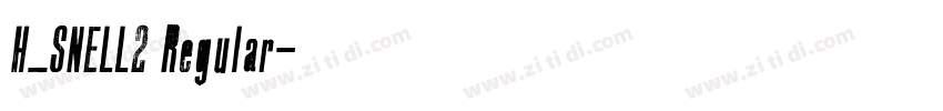 H_SNELL2 Regular字体转换